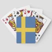 Jeu De Cartes drapeau de la Suède (dos)