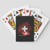 Jeu De Cartes Drapeau de la Suisse (dos)