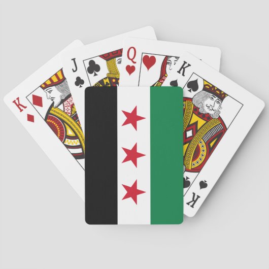 Jeu De Cartes Drapeau de la Syrie (dos)