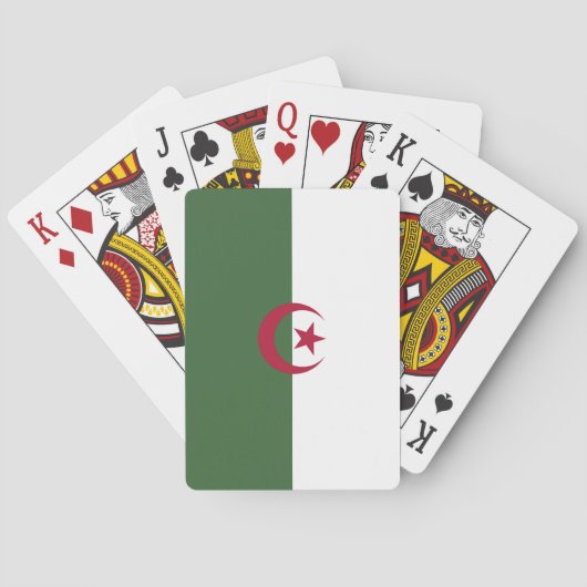 Jeu De Cartes Drapeau de l'Algérie (dos)
