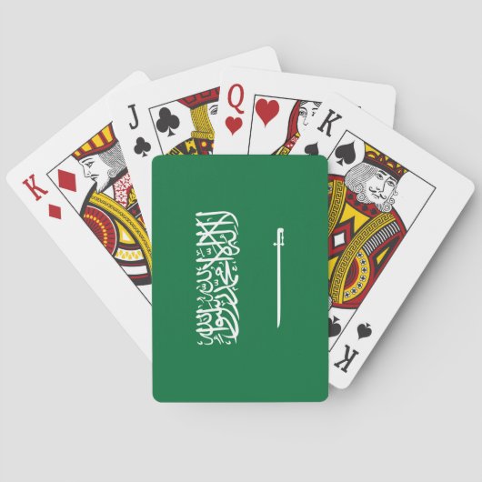 Jeu De Cartes Drapeau de l'Arabie saoudite (dos)