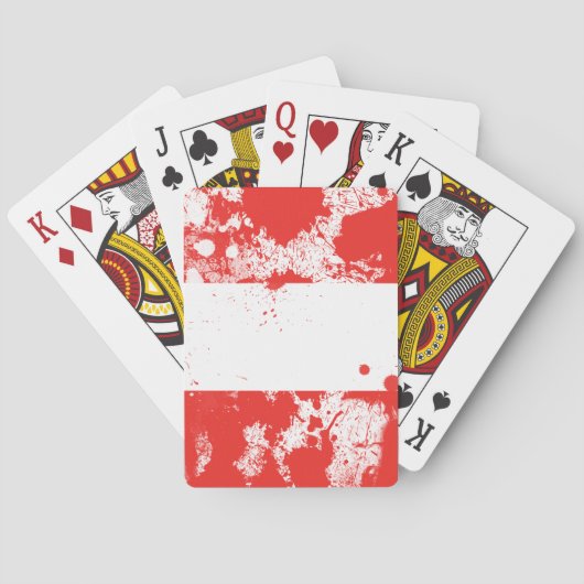 Jeu De Cartes Drapeau de l'Autriche (dos)