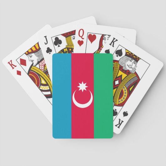 Jeu De Cartes Drapeau de l'Azerbaïdjan patriotique (dos)