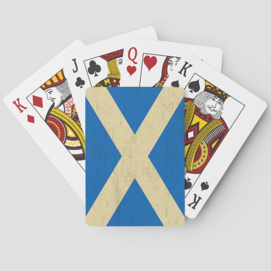 Jeu De Cartes Drapeau de l'Ecosse sale (dos)