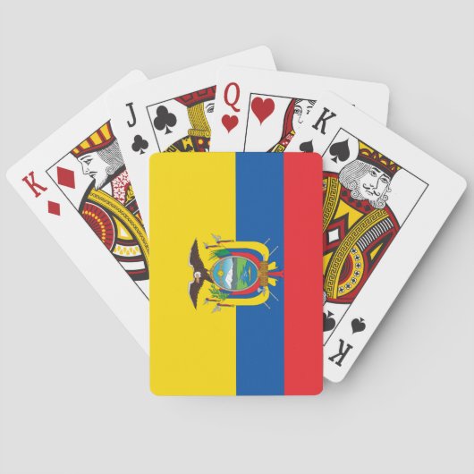 Jeu De Cartes Drapeau de l'Équateur (dos)