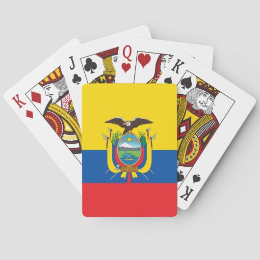 Jeu De Cartes Drapeau de l'Équateur (dos)