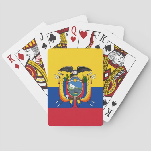 Jeu De Cartes Drapeau de l'Équateur (dos)