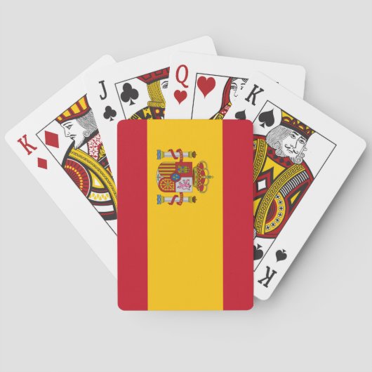Jeu De Cartes Drapeau de l'Espagne (dos)