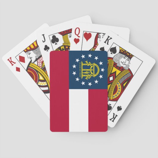 Jeu De Cartes Drapeau de l'État de Géorgie (dos)