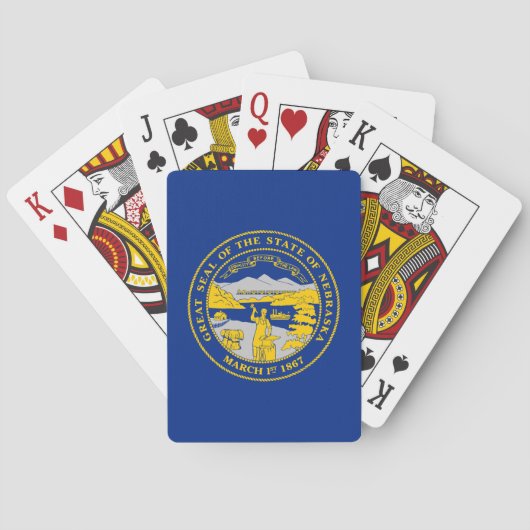 Jeu De Cartes Drapeau de l'État du Nebraska (dos)
