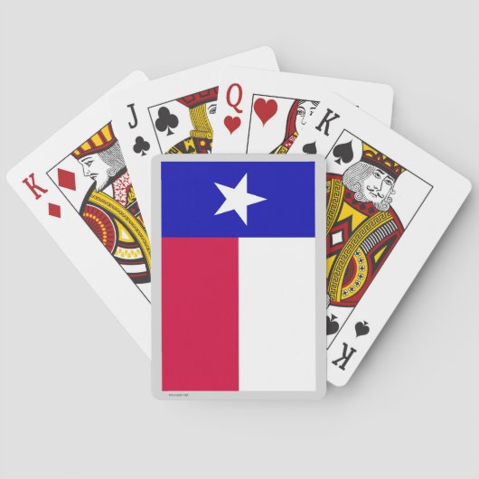 Jeu De Cartes Drapeau de l'État du Texas (dos)