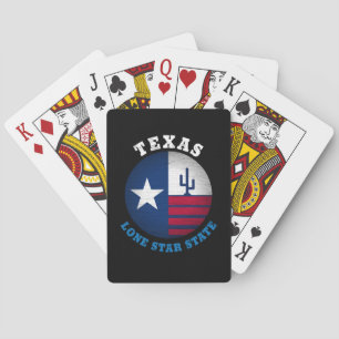 JEU DE CARTES DRAPEAU DE L'ÉTAT LONE STAR DU TEXAS
