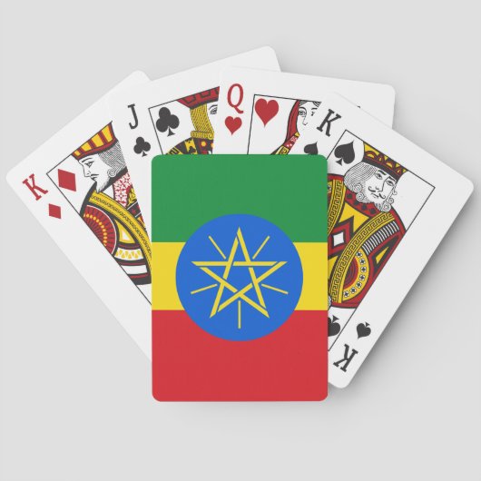 Jeu De Cartes Drapeau de l'Ethiopie (dos)