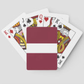 Jeu De Cartes Drapeau de Lettonie (dos)