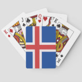 Jeu De Cartes Drapeau de l'Islande (dos)