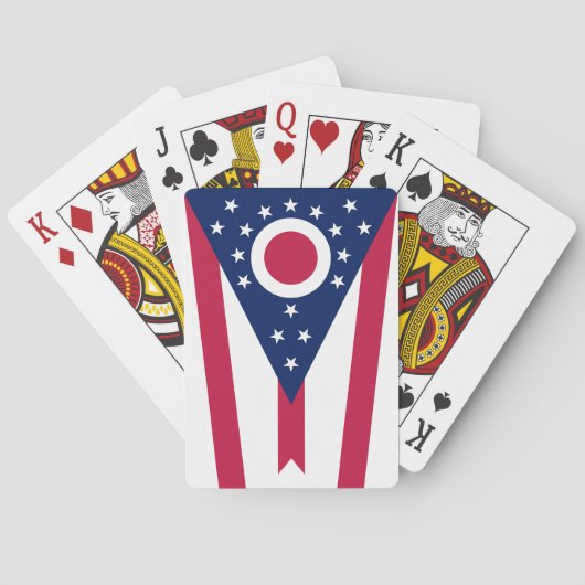 Jeu De Cartes Drapeau de l'Ohio (dos)