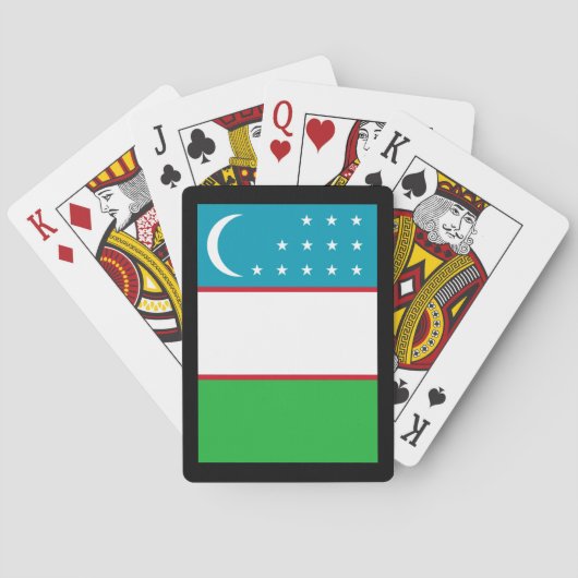 Jeu De Cartes Drapeau de l'Ouzbékistan (dos)