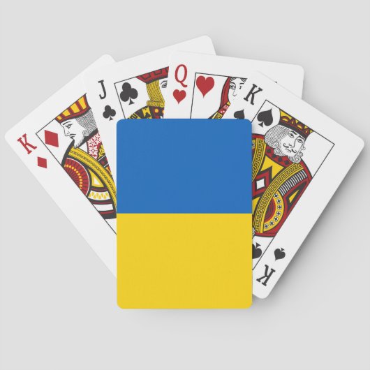 Jeu De Cartes Drapeau de l'Ukraine (dos)