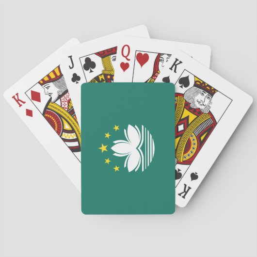 Jeu De Cartes Drapeau de Macao (Région chinoise) (dos)