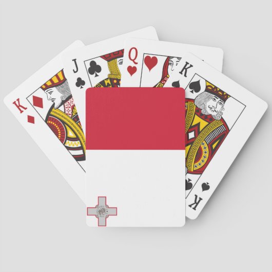 Jeu De Cartes Drapeau de Malte (dos)