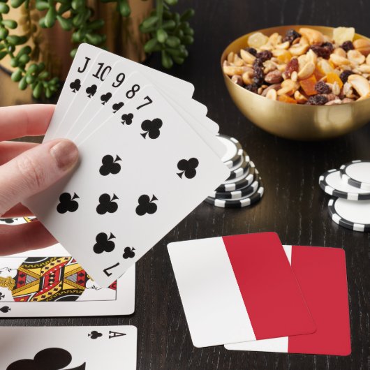 Jeu De Cartes Drapeau de Monaco (In Situ)