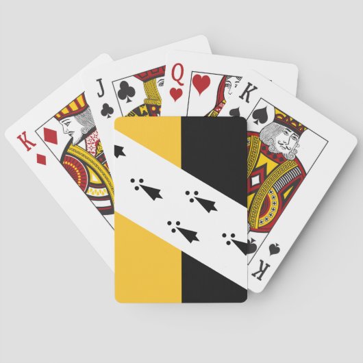 Jeu De Cartes Drapeau de Norfolk (dos)