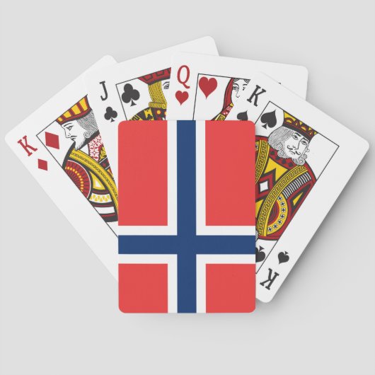 Jeu De Cartes Drapeau de Norway (dos)