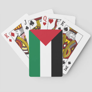 Jeu De Cartes Drapeau de Palestine jouant aux cartes