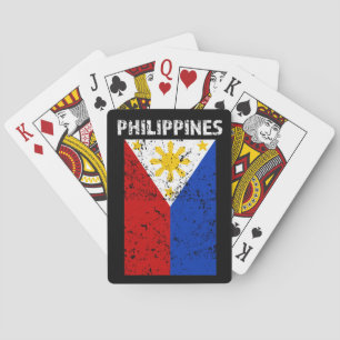 Jeu De Cartes Drapeau de Philippines - cartes de jeu affligées