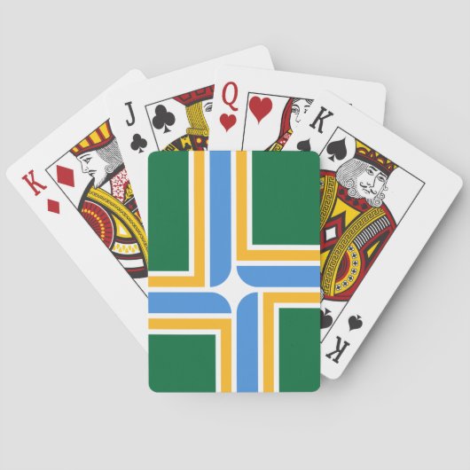 Jeu De Cartes Drapeau de Portland (Oregon) (dos)