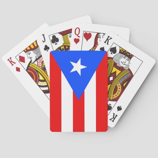 Jeu De Cartes Drapeau de Porto Rico (dos)