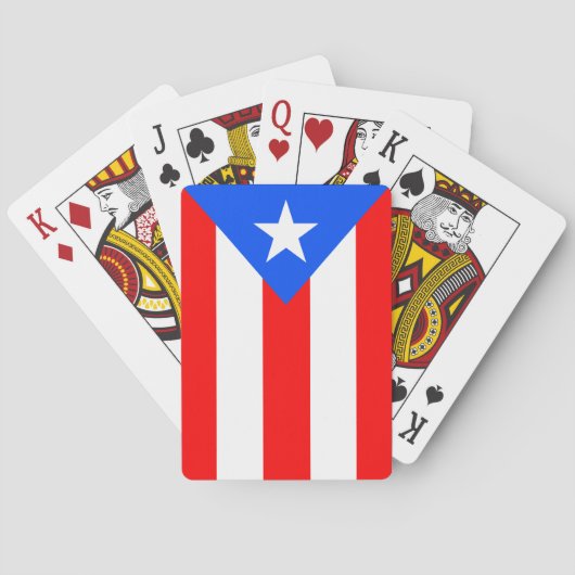 Jeu De Cartes Drapeau de Porto Rico (dos)