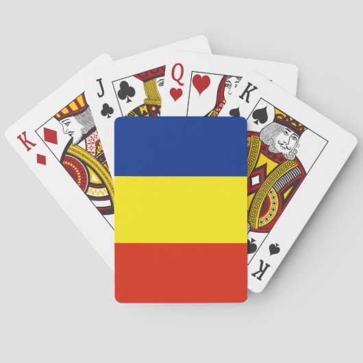 Jeu De Cartes Drapeau de Roumanie (dos)