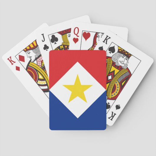 Jeu De Cartes Drapeau de Saba (dos)