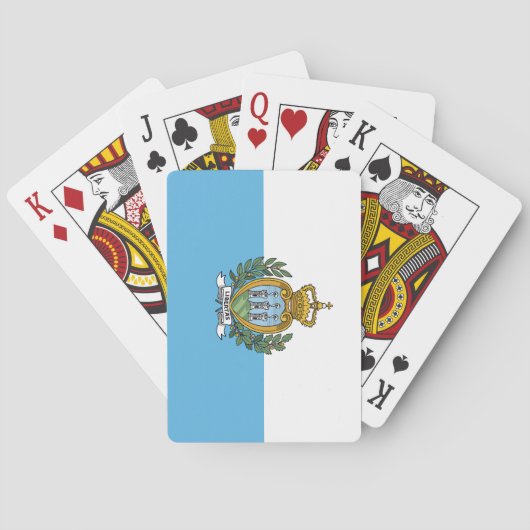 Jeu De Cartes Drapeau de Saint-Marin (dos)