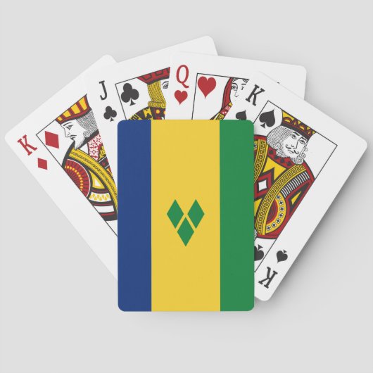 Jeu De Cartes Drapeau de Saint-Vincent (dos)