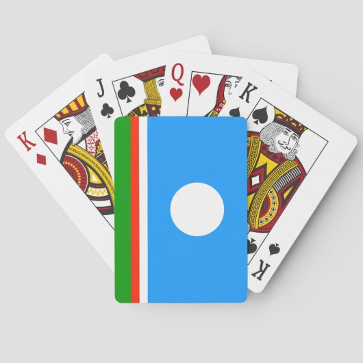 Jeu De Cartes Drapeau de Sakha (dos)