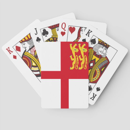 Jeu De Cartes Drapeau de Sercq (dos)