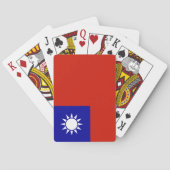 Jeu De Cartes Drapeau de Taïwan (dos)