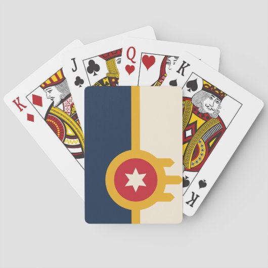 Jeu De Cartes Drapeau de Tulsa, Oklahoma (dos)