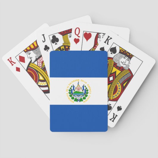 Jeu De Cartes Drapeau d'El Salvador (dos)