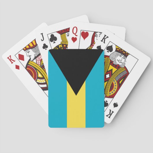 Jeu De Cartes Drapeau des Bahamas (dos)