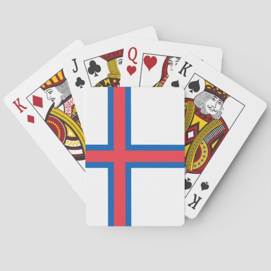 Jeu De Cartes Drapeau des îles Féroé (dos)