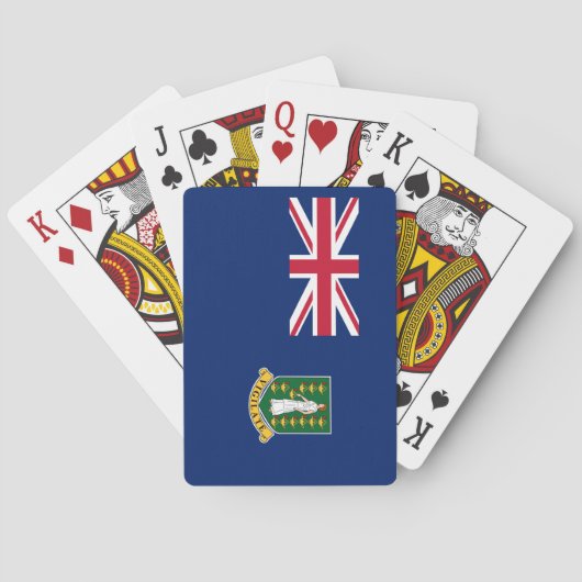Jeu De Cartes Drapeau des îles Vierges britanniques (dos)