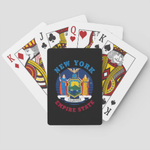 JEU DE CARTES DRAPEAU D'ÉTAT DE NEW YORK