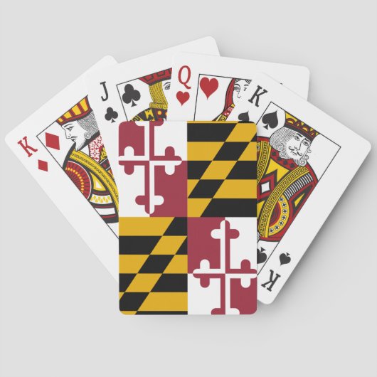 Jeu De Cartes Drapeau d'état du Maryland (dos)