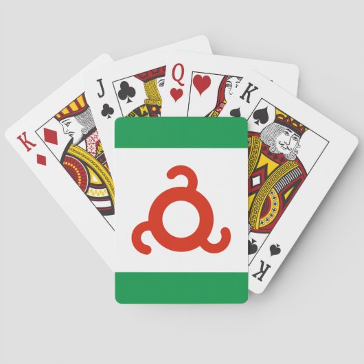 Jeu De Cartes Drapeau d'Ingouchie (dos)
