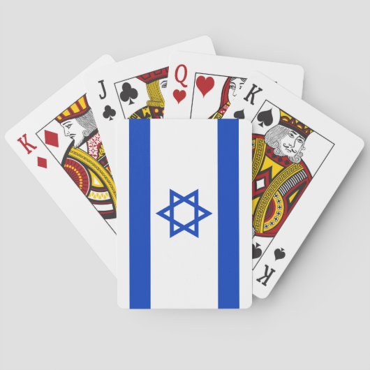 Jeu De Cartes Drapeau d'Israël (dos)