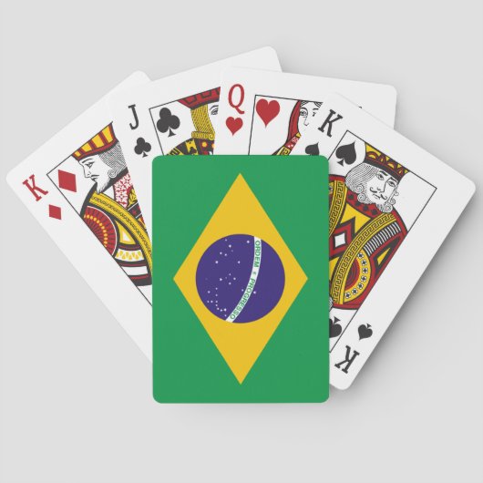 Jeu De Cartes Drapeau du Brésil (dos)