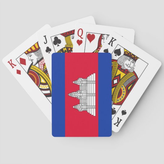 Jeu De Cartes Drapeau du Cambodge (dos)